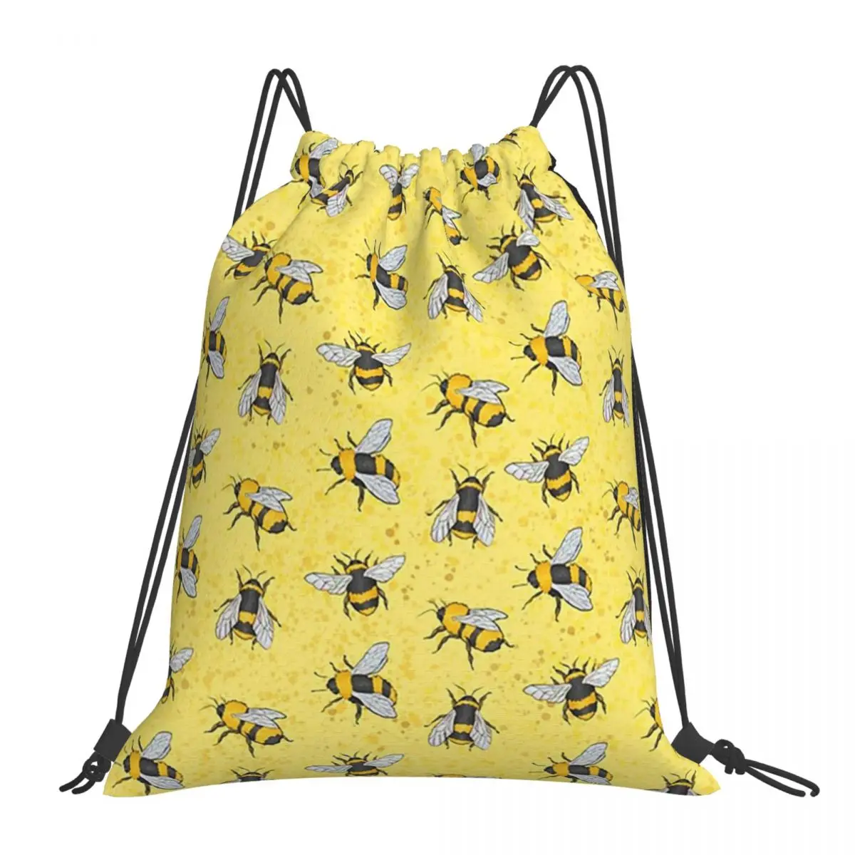 BEES Backpacks Multi-function Portable Drawstring Bags Drawstring Bundle Pocket Sundries Bag Book Bags For Man Woman School