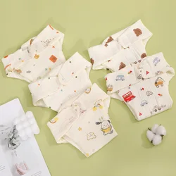 New Summer Cotton Baby Reusable Taped Diaper Cartoon Baby Training Pants Infant Shorts Nappies Panties Changing Underwear Cloth