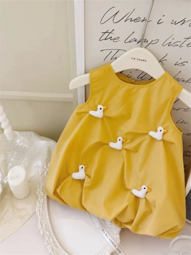 Faionable Korean Sle Baby Girl Dr Summer New Arrival Cute Bloom Skirt Versatile Little Girl's Clothing Summer Sle