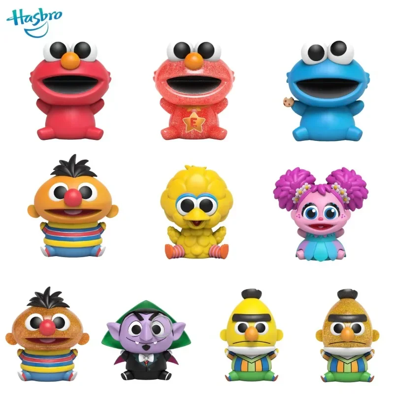 Sesame Street ELMO BIG BIRD COOKIE MONSTER BERT sitting series blind box hand-made office doll anime cute ornament gift