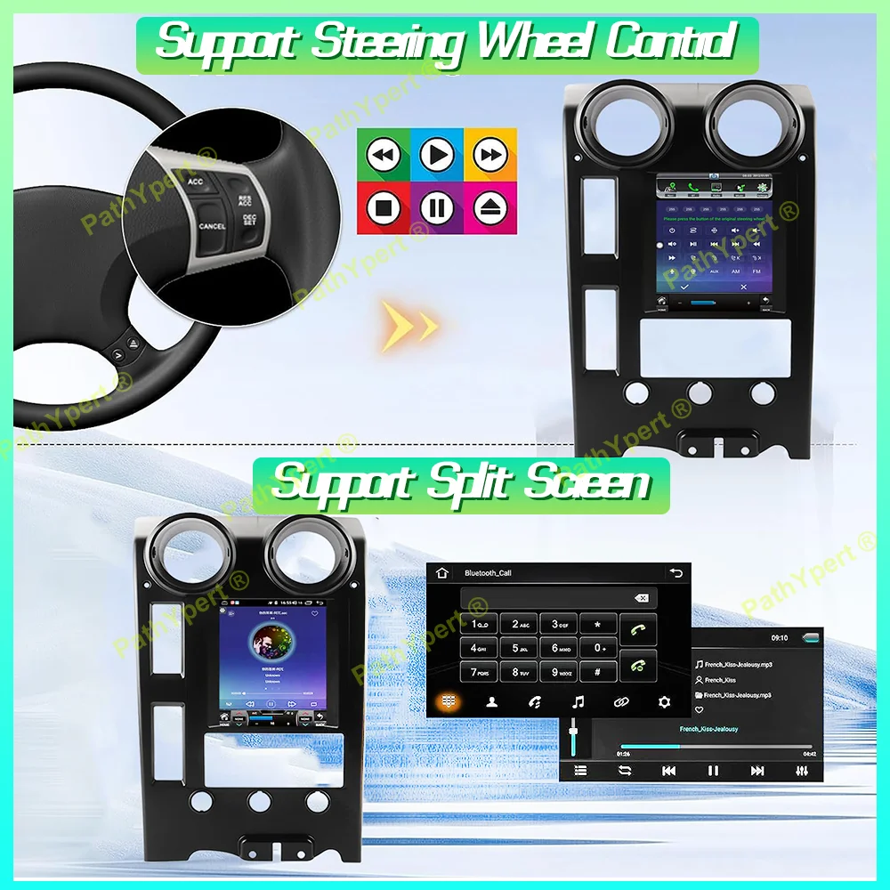 

9.7" Android 15 Wireless Carplay For Hummer H2 2003-2015 Multimedia Player Car Radio New Tesla Vertical Screen Stereo 4G WIFI BT