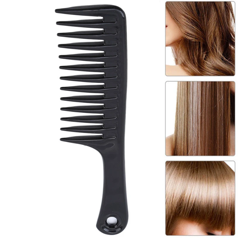 Multi-styles Woman Wet Hook Curly Hair Brushes Hairdress Combs Pro Coarse Wide Spikes Tooth  Salon Dyeing Styling Tool Wholesale