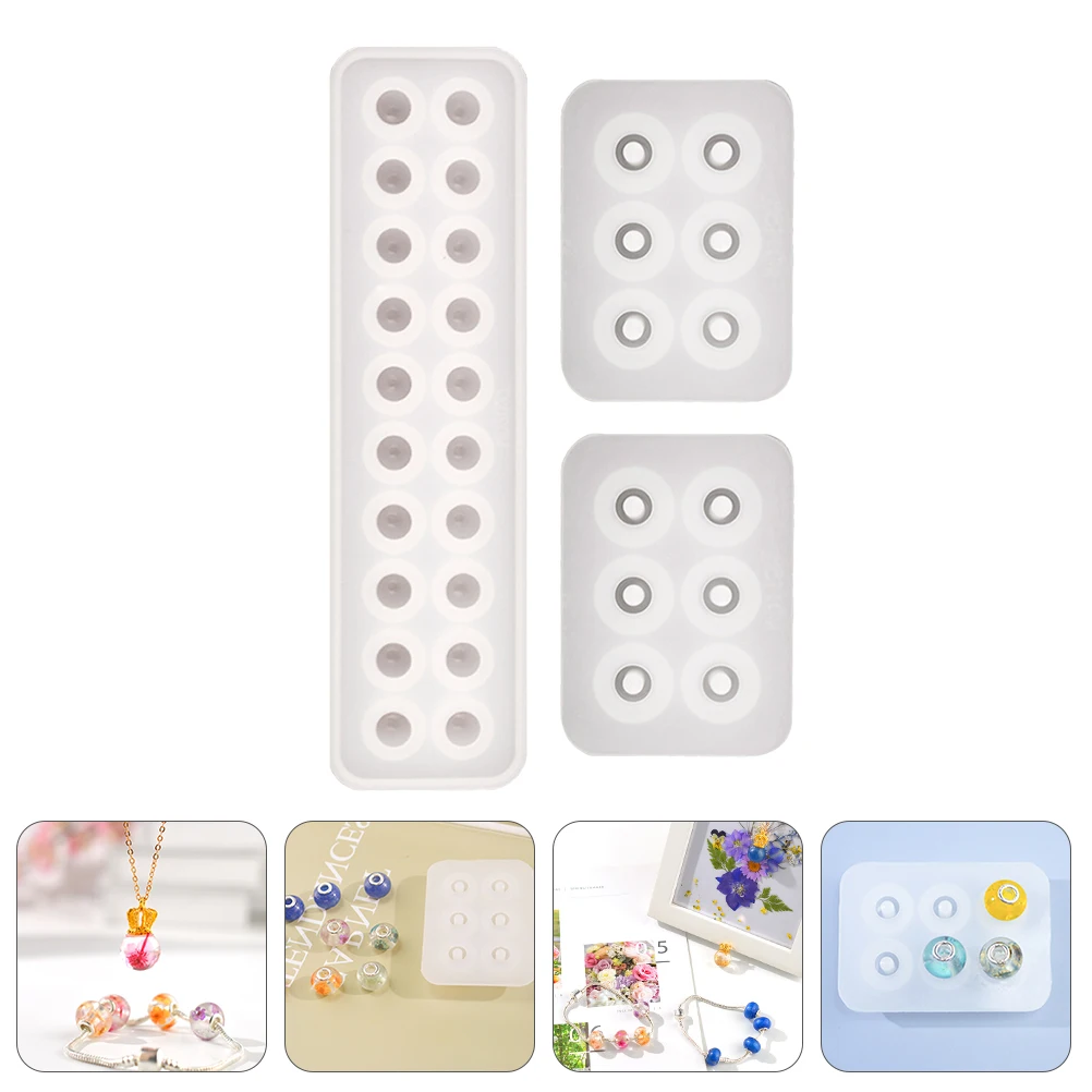 

3Pcs Pendant Mold Silicone DIY Mould for Hanging Ornament Craft Easy Release Reusable Craft Making Accessory DIY Manual Mold