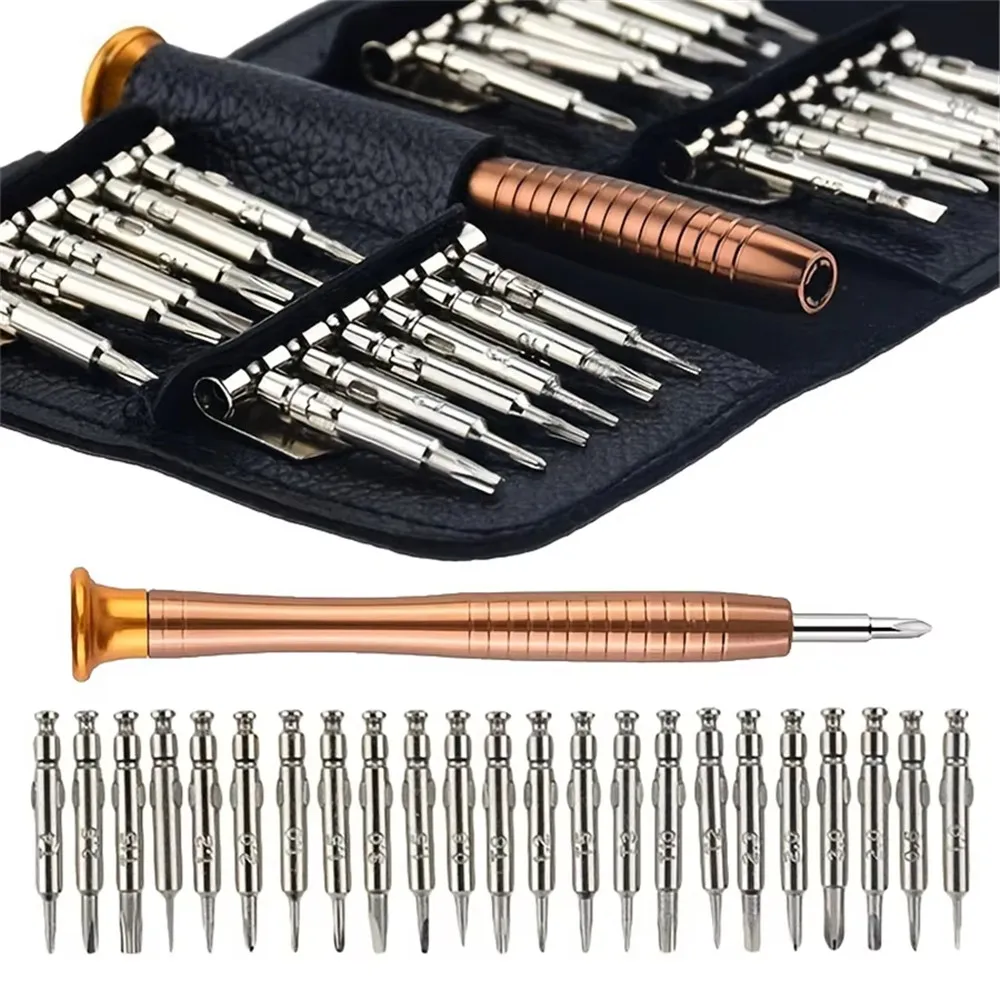 1Set 25-in-1 Multifunktionales Demontagewerkzeug Magnetischer Schraubendreher-Satz Torx-Präzisionsschraubendreher für Geräte, Handys, Tablets und PCs