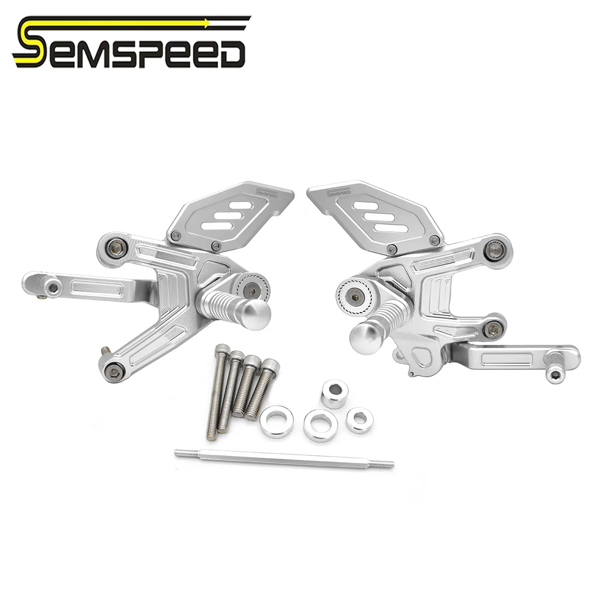 Semspeed For CFMOTO 800NK 2023 CNC Aluminum Alloy Adjustable Footrest Rear Shift Foot Pedals Foot Rests Raised Pedal Assembly