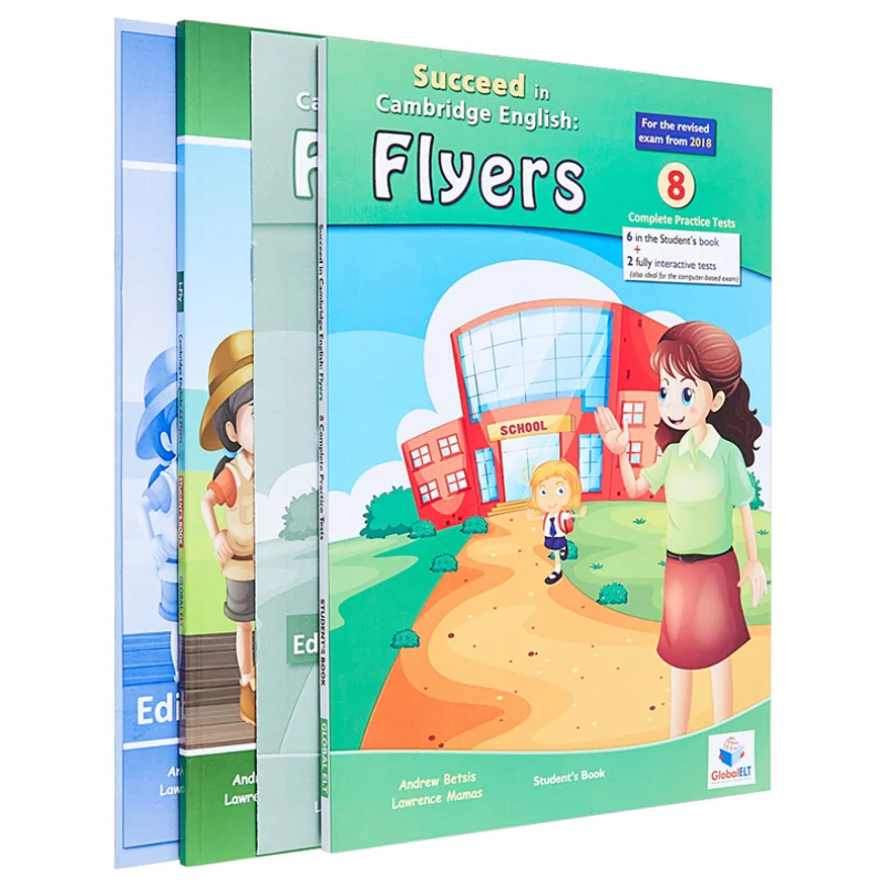 

Набор флаеров Succeed In Flyers, формат 2018 года, 8 TESTS, книги для студентов с аудио CD, ключ ответа 9781781645888