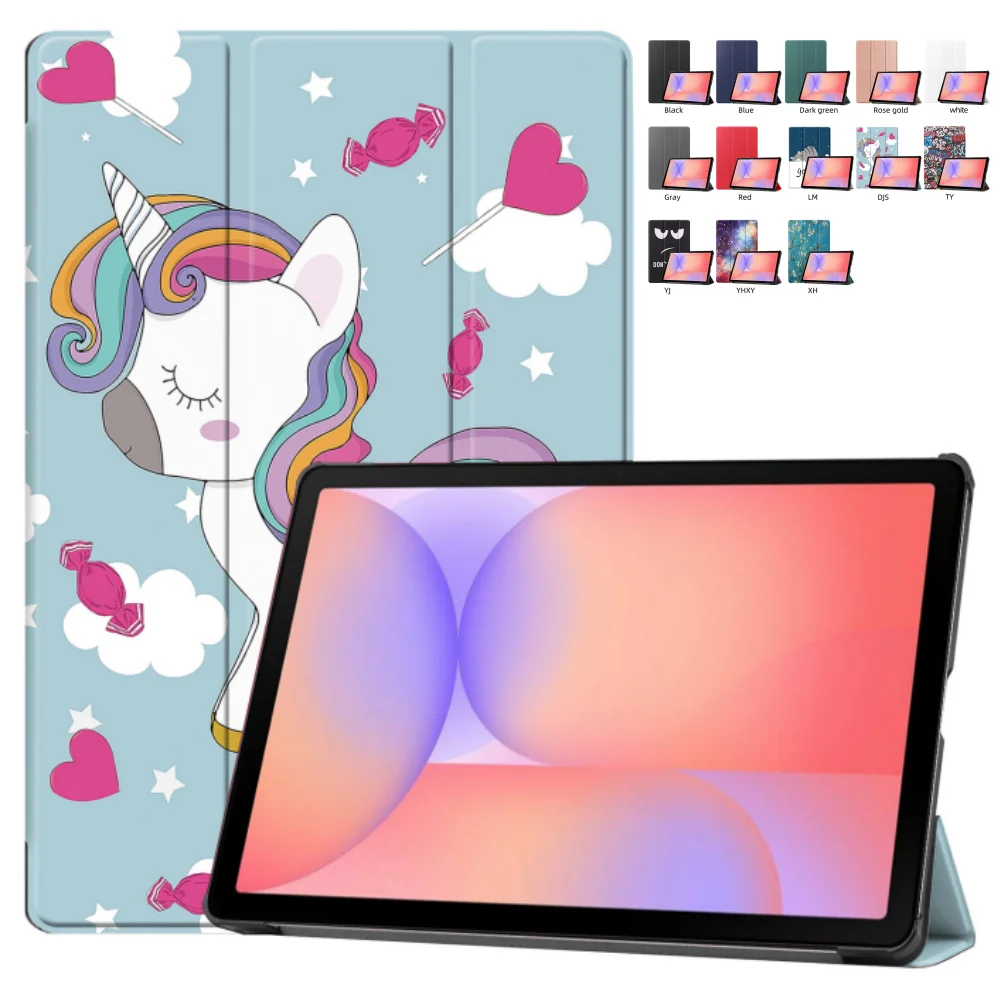 

Чехол для Samsung Galaxy Tab S10Lite 10,9 2025 SM-X400 SM-X406B S9FE S10FE S9 11 дюймов X710 X510 X516 X520 X526B тройной складной чехол