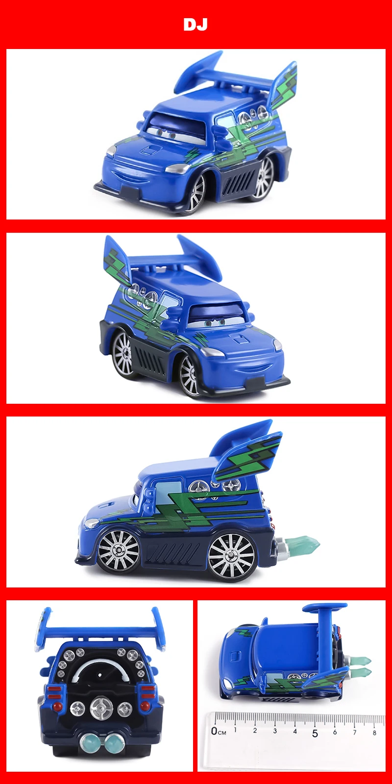 Pixar Cars Piston Cup Racer 43 Strip Weathers 1/55 Modell aus Metalldruckguss, Dinoco Car King Racing Toys, Kindergeschenke – Detail 33