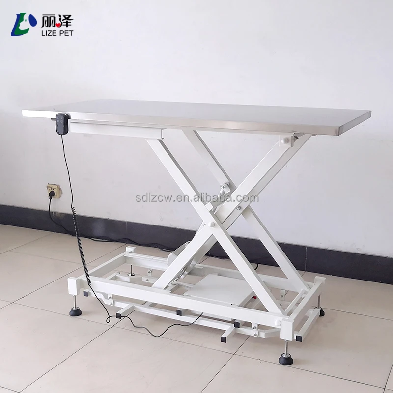 

Stainless Steel Iron Eco-Friendly Electric Lift Veterinary Examination Table Mobile Operating Table Height Adjustable