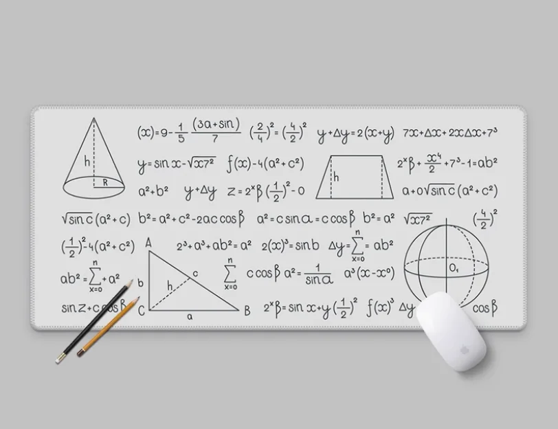

Function Scientific Calculation Formula Big Mouse Pad Super Large Waterproof Natural Rubber Laptop Anime Table Gamer Accessories