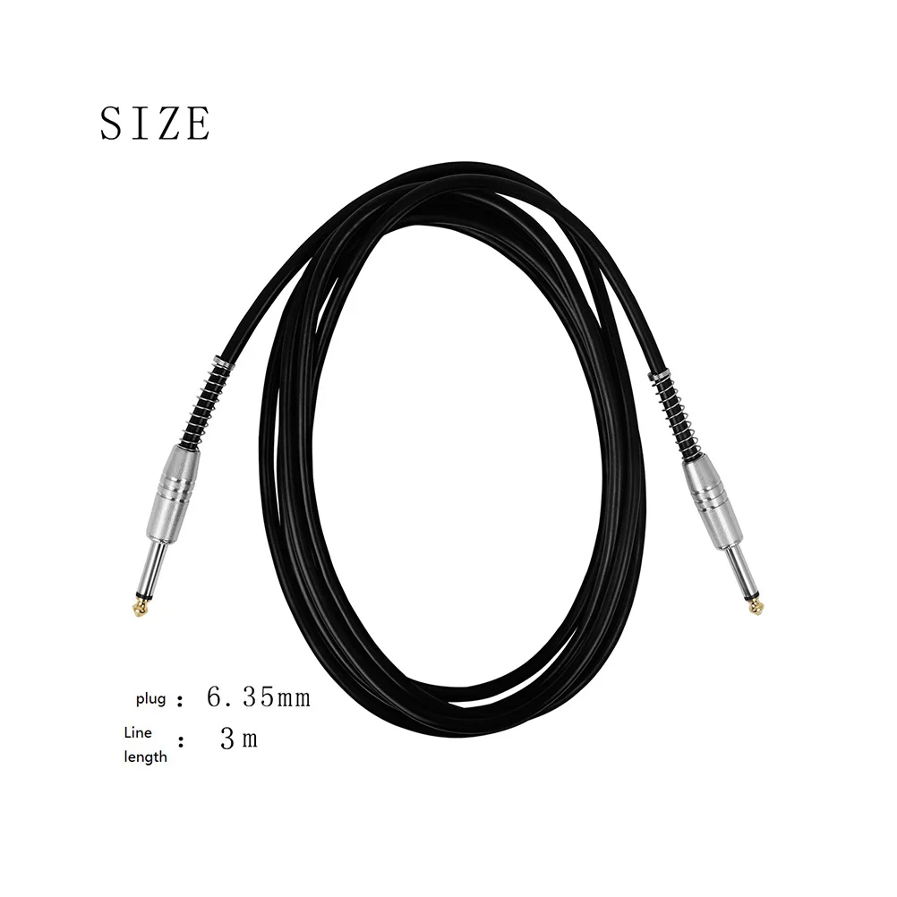 

6.35Mm Guitar Patch Cable 10M Professional Bass Audio Cable For Amplifiers Effects Pedals Connection Accessory