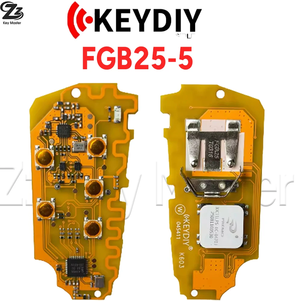 Zz KEYDIY FGB25-5/FGB08 5H0959753G/BK NBGFS1901S 433MHZ /5C/5DCHIP Smart Key voor VW Golf 8 Tiguan Passat Talagon MEB ID3 ID4 ID6