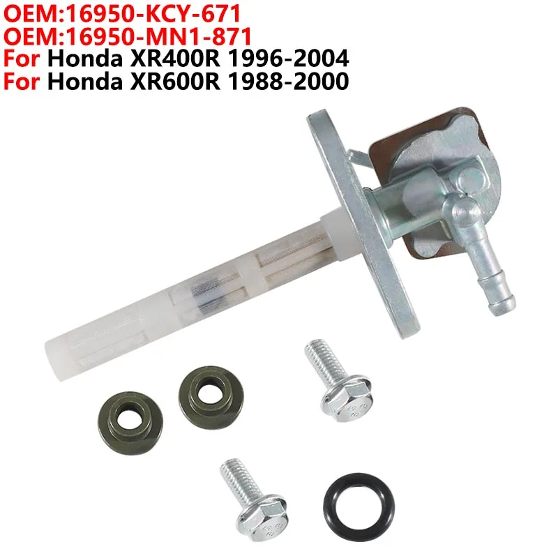 

Gas Fuel Petcock Tap Valve Switch Pump For Honda XR400R XR 400 R 1996-2004 XR600R XR 600 R 1988-2000 16950-KCY-671 16950-MN1-871