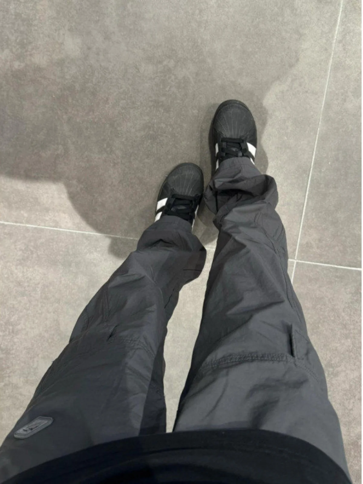 

American High Street Nylon Workwear Pants Men's Spring Autumn Outdoor Functional Loose Straight Leg Micro Flared Trousers