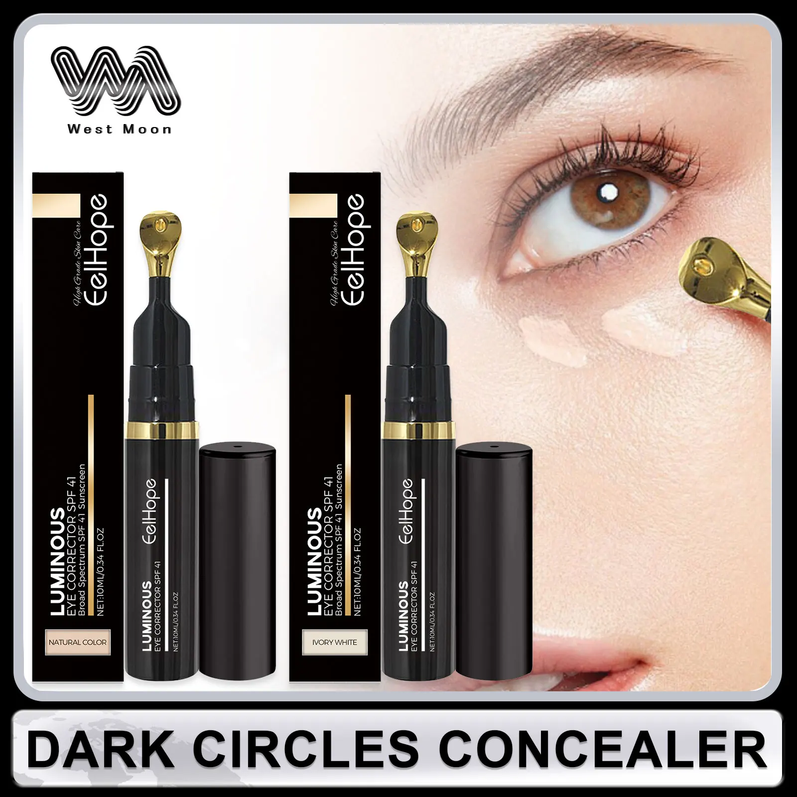 Corrector líquido para círculo oscuro, Corrector de acné Invisible, resistente al agua, pigmentación, imperfecciones, cosmético hidratante de larga duración