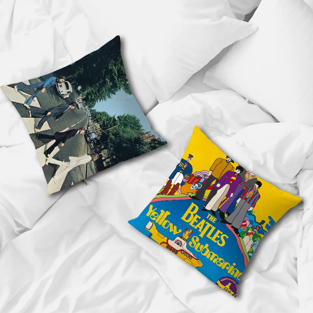 Kissenbezug Pillow Hot Case Home Sofa B-BBeatles Wohnzimmer Büro Café Auto Band Kissenbezug