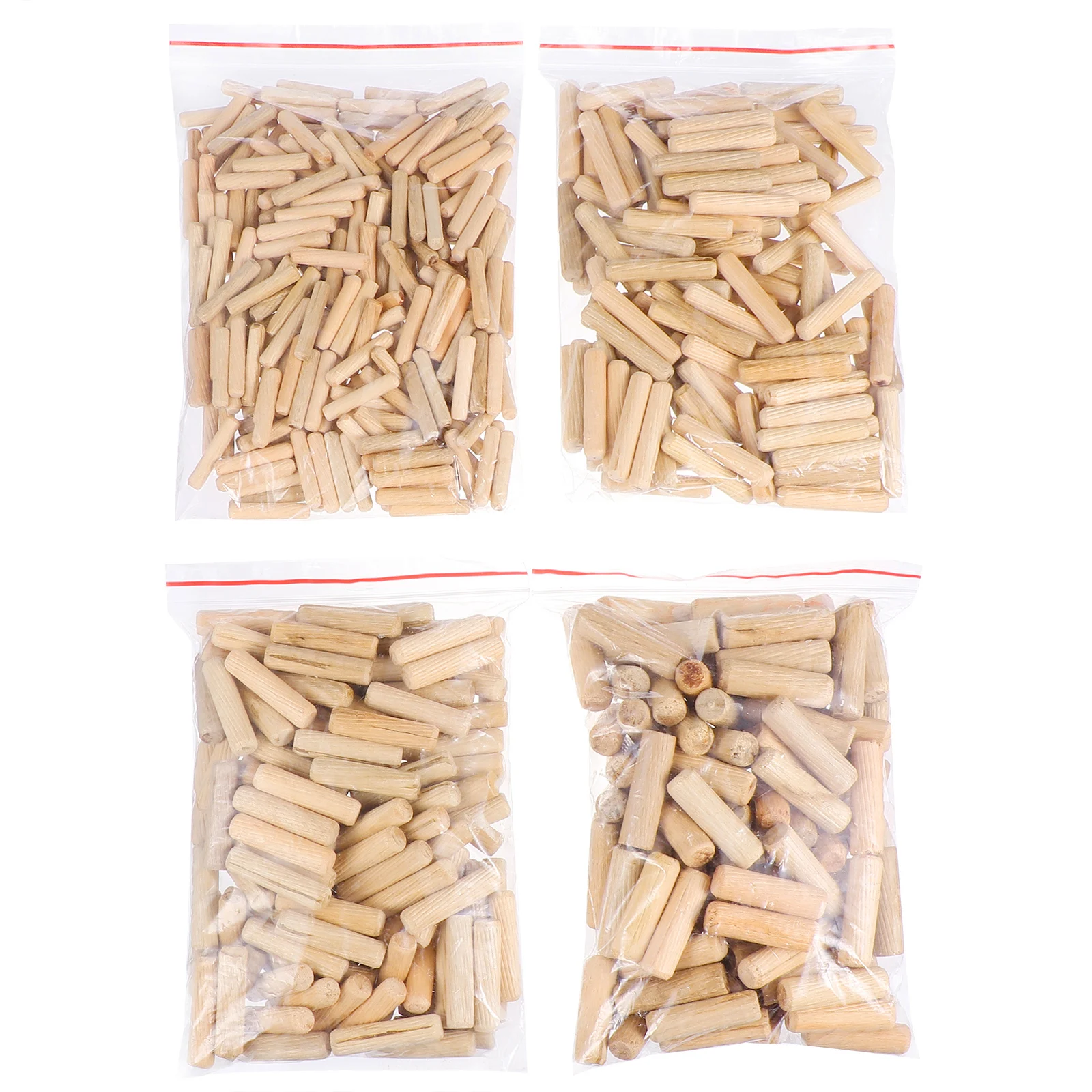 

500 pcs Hardwood Dowel Strong Cylinder Fluted Beveled niture Connector Woodworking Rods Pin Reusable Round Shaft