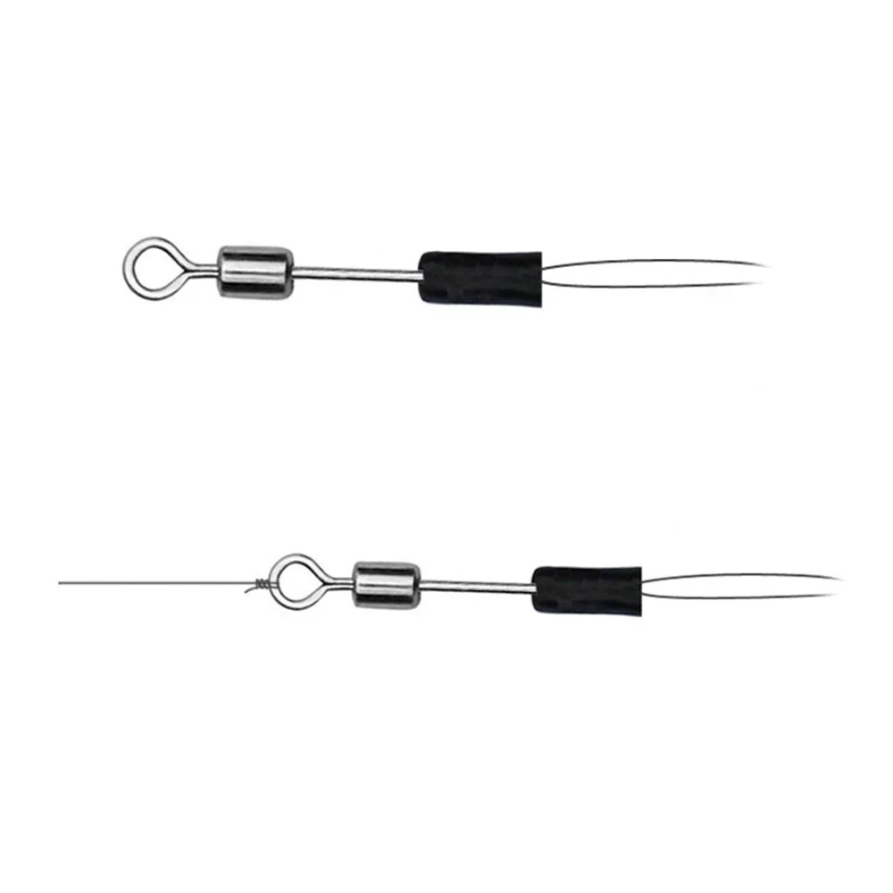 

Stainless Steel Fishing Swivels Fishing Line Quick Link Fast Connector Fishing Hook Solid Rings Rolling Bearing Swivel