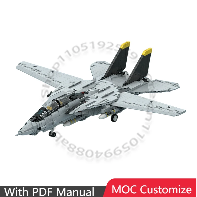 

2276 PCS War series F-14 Tomcat MOC Customize Modular Building Block Creative Design Educational Learning DIY Assembly Toy Gift