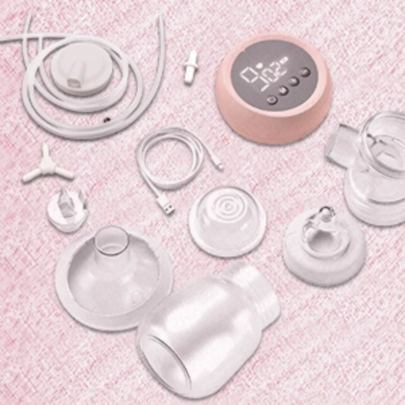 Double Electric Breast Pump Rechargeable Portable Breast Pump Painless Breast Pump with LCD Display Mute Postpartum Lactation