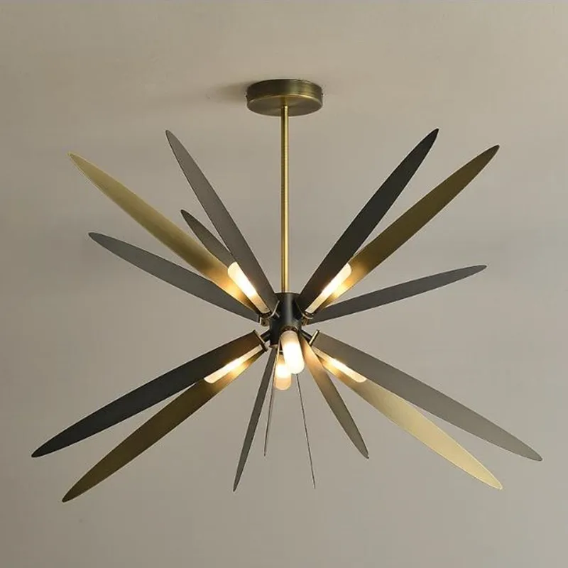 Libellule-Lustre Libellule Noir Moderne, Lampe Suspendue, Art, Salon, Restaurant, Luxe, 73 Designer