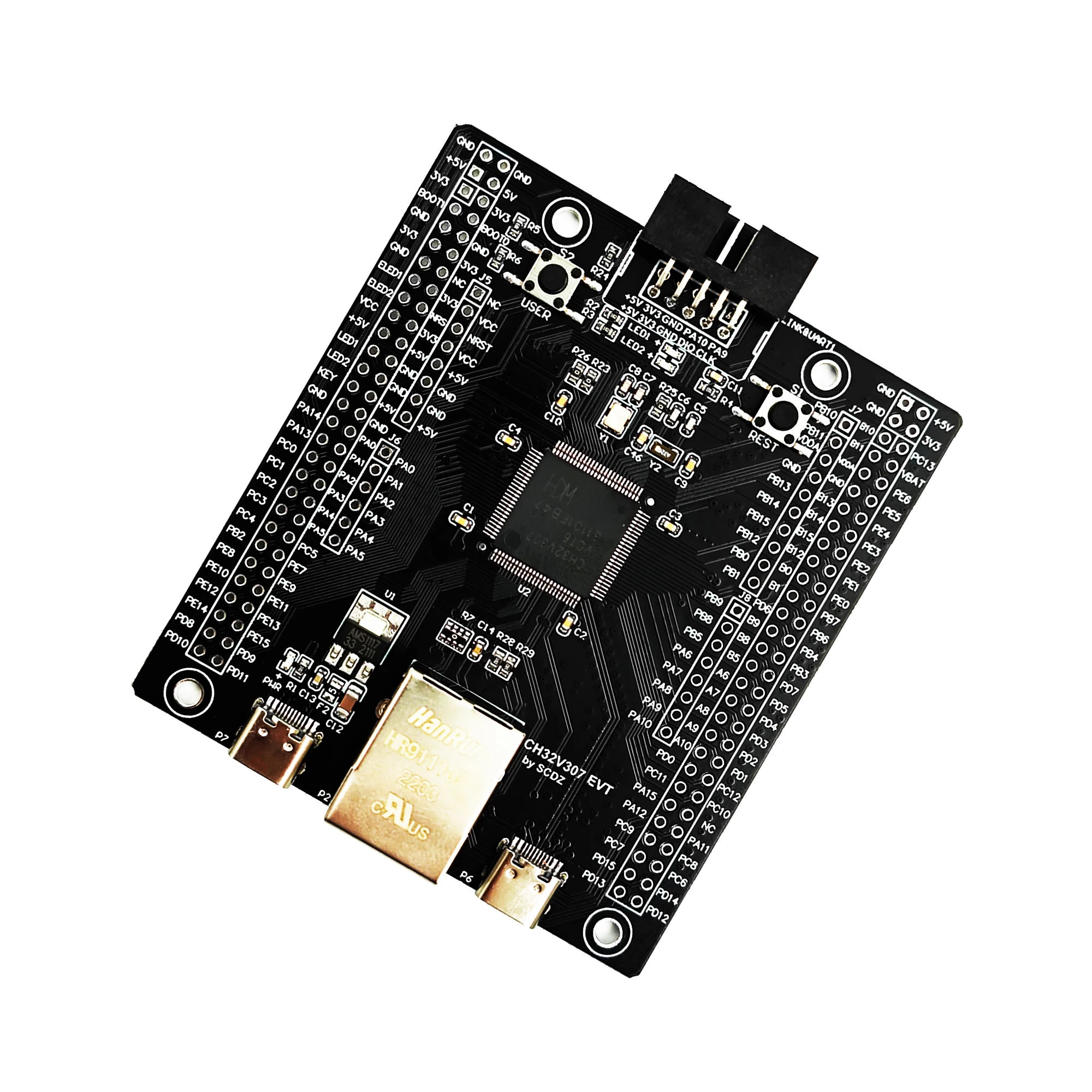 CH32V307 Evaluation Board RISC-V MCU Onboard Wch-link CH32V307VCT6 CH32V307V-EVT-R1 WCH