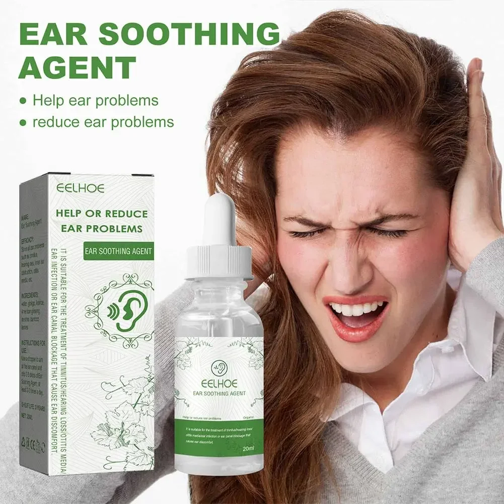 Ear Ringing Relieving Drops Deafness Clean Soften Earwax Canal Blockage Itching Earache Treatment Ears Hard Hearing Tinnitus Oil