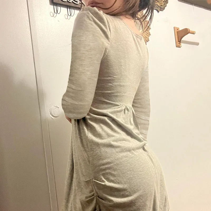 Purely Passionate Young Girl's Patchwork Double Layer Short Skirt Y2K New Trendy Sexy Girl Slimming Versatile Long Sleeved Dress