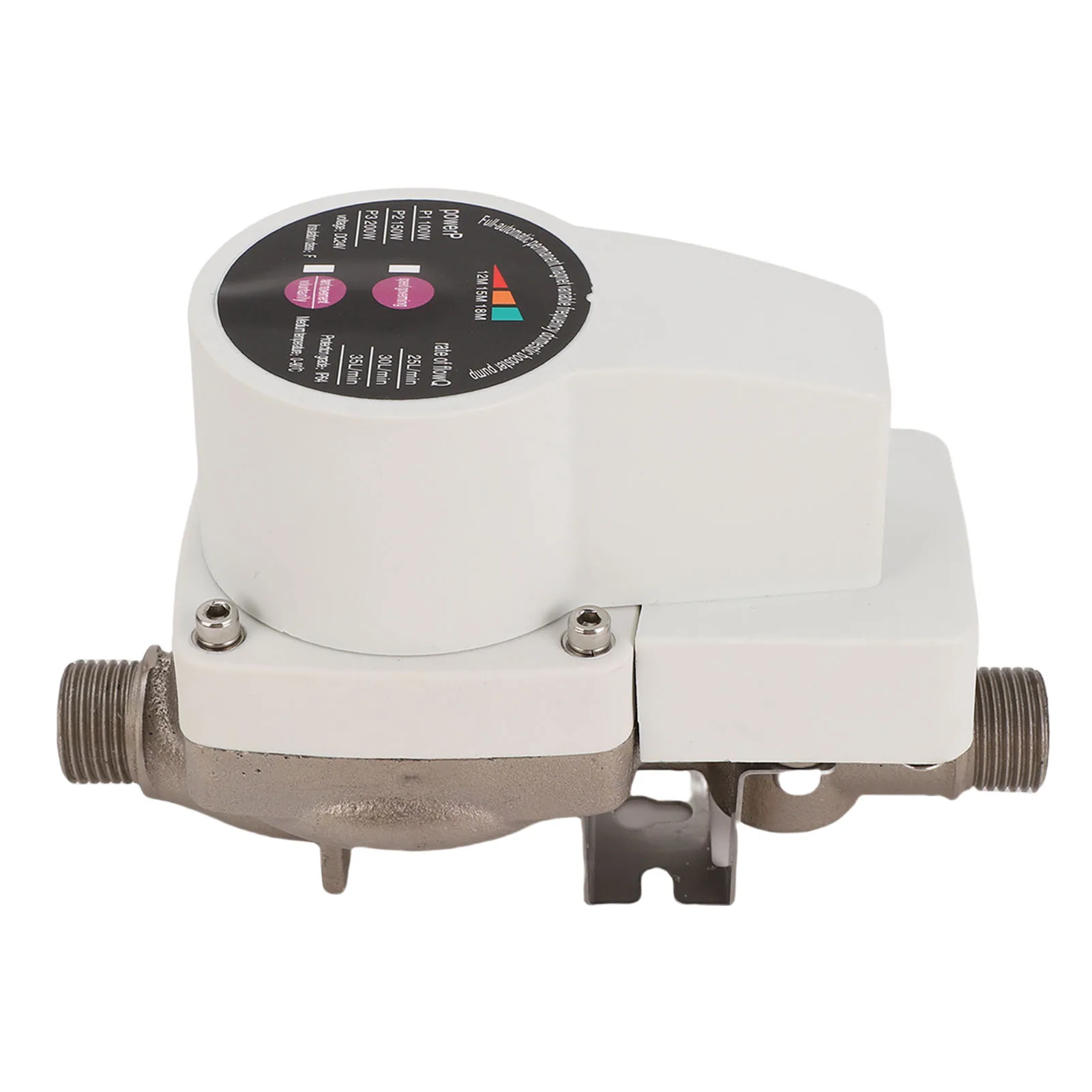 مضخة معززة لضغط المياه أوتوماتيكية هادئة 3 سرعات محرك بدون فرشاة مضخة مياه للحنفيات والمراحيض والغلايات والاستحمام