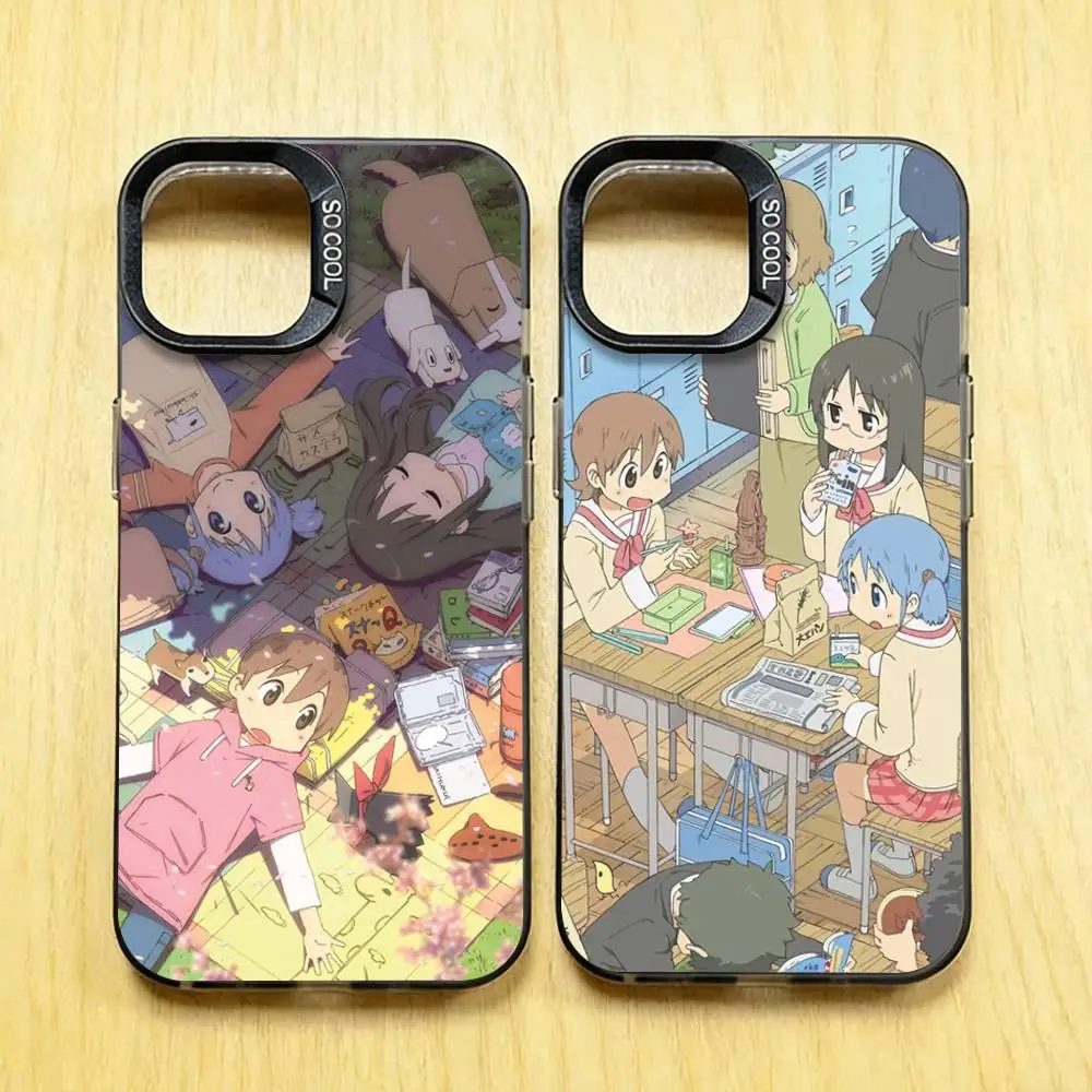 

Anime N-Nichijou Phone Case for iPhone 17 16 15 Max Mini 14 13 Pro Plus 12 11 X XS Air IMD Cover