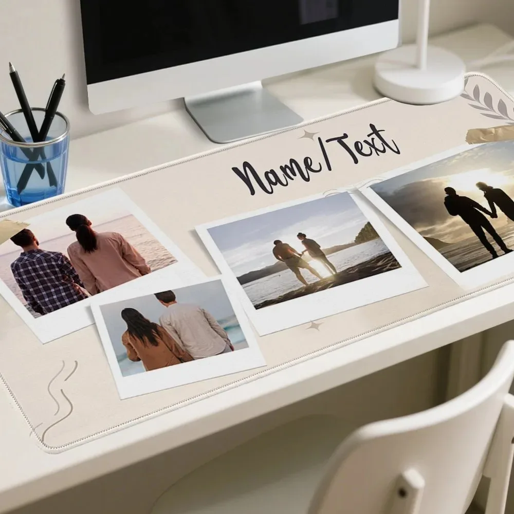 Personalized Custom Photo Text Mouse Pad for Birthday & Christmas, Stylish Accessory for Home Office Decoration