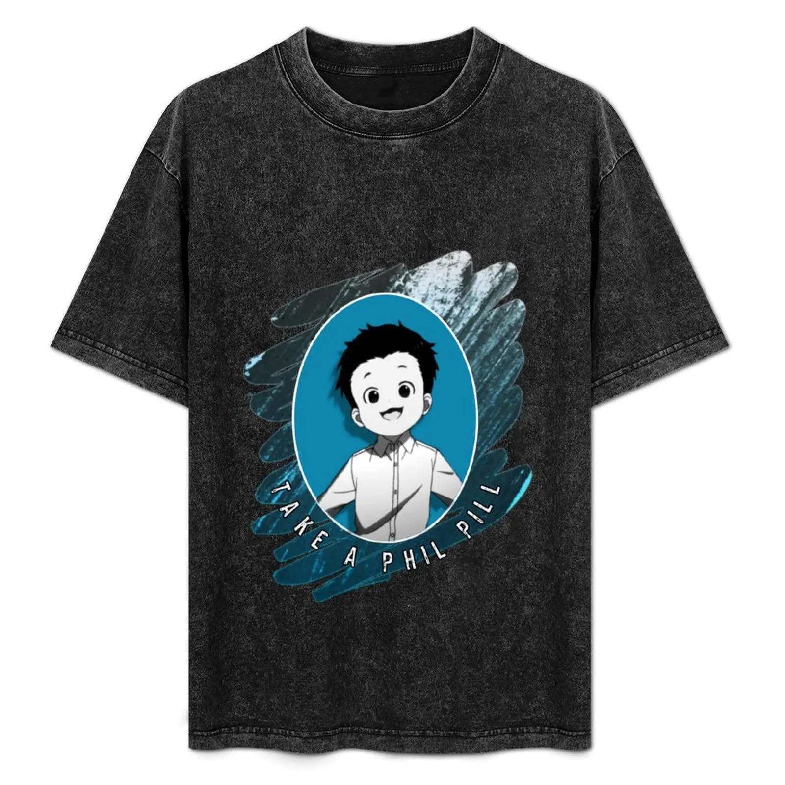 

Футболка The Promised Neverland Phil, модный повседневный топ с короткими рукавами