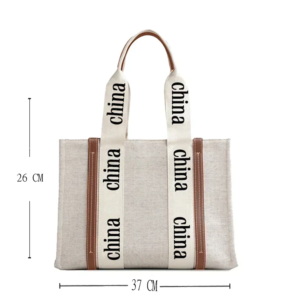 y2k Luxury Bag women's handbags trend 2024 designer Canvas Leather Letters Shopping Bag Classic Woody Large Tote bags