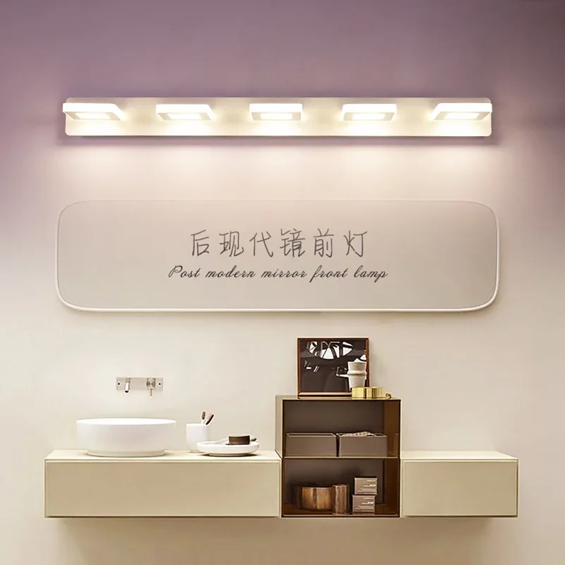 

Mirror Headlight Bathroom Lighting Simple Modern Lights Eye Protection Makeup Lamps Anti-fog Toilet Lamp Wall Lamp Decor Fixture