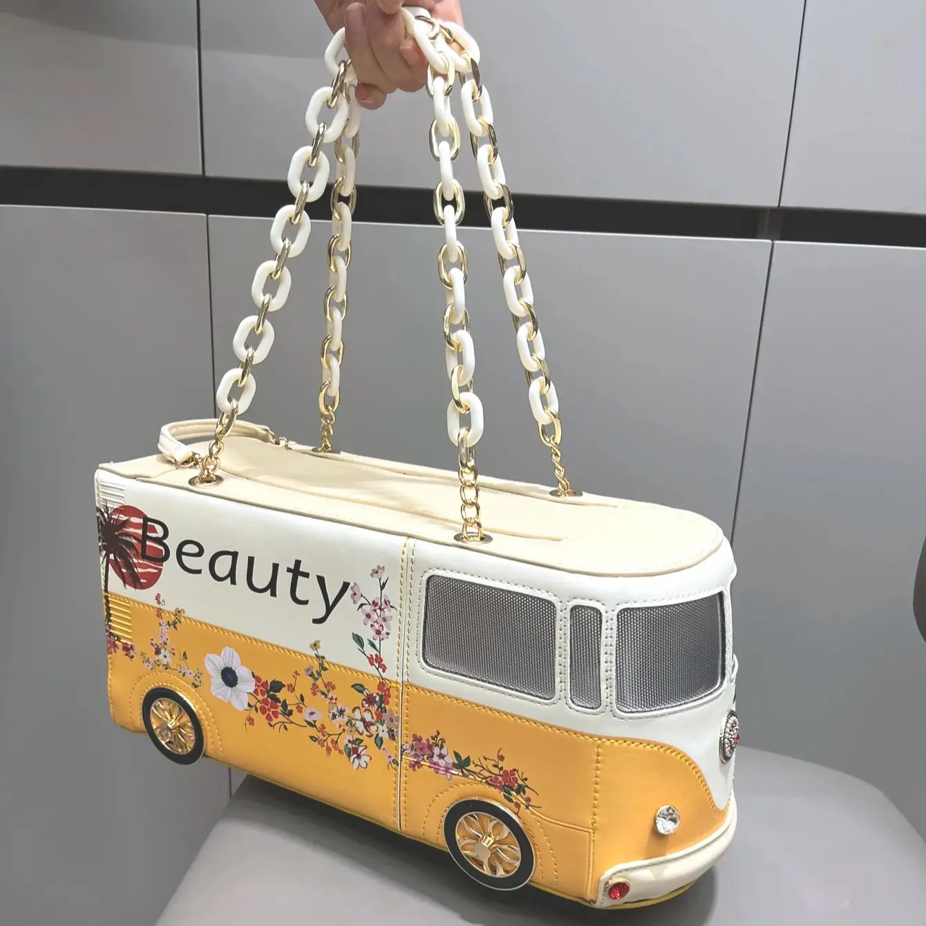 Luksusowe designerskie torebki i torebki zabawna torba w kształcie autobusu pu skóra damska torba torebka wysokiej jakości torba na wesele