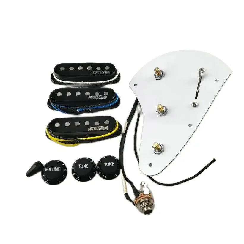 

Guitar Pickup WVS Ainico5 Single coil 60's style Electric Guitar Pickups Apply to ST Guitar + Wiring Harness