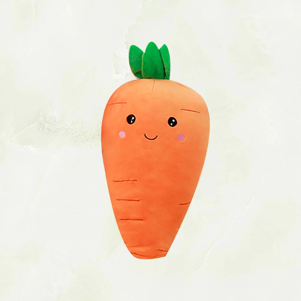 

1pc Carrot Shape Throw Pillow Sofa Decorative Cushion Short Plush Toy Stuffed Throw Pillow 55cm