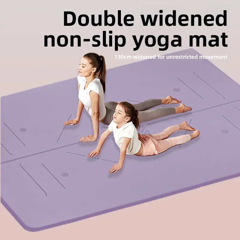 Custom Oversized Double Yoga Mat Thickened Wide Non Slip Us Europe Fitness Jumping Shock Absorption Workout Mat Exercise Mat