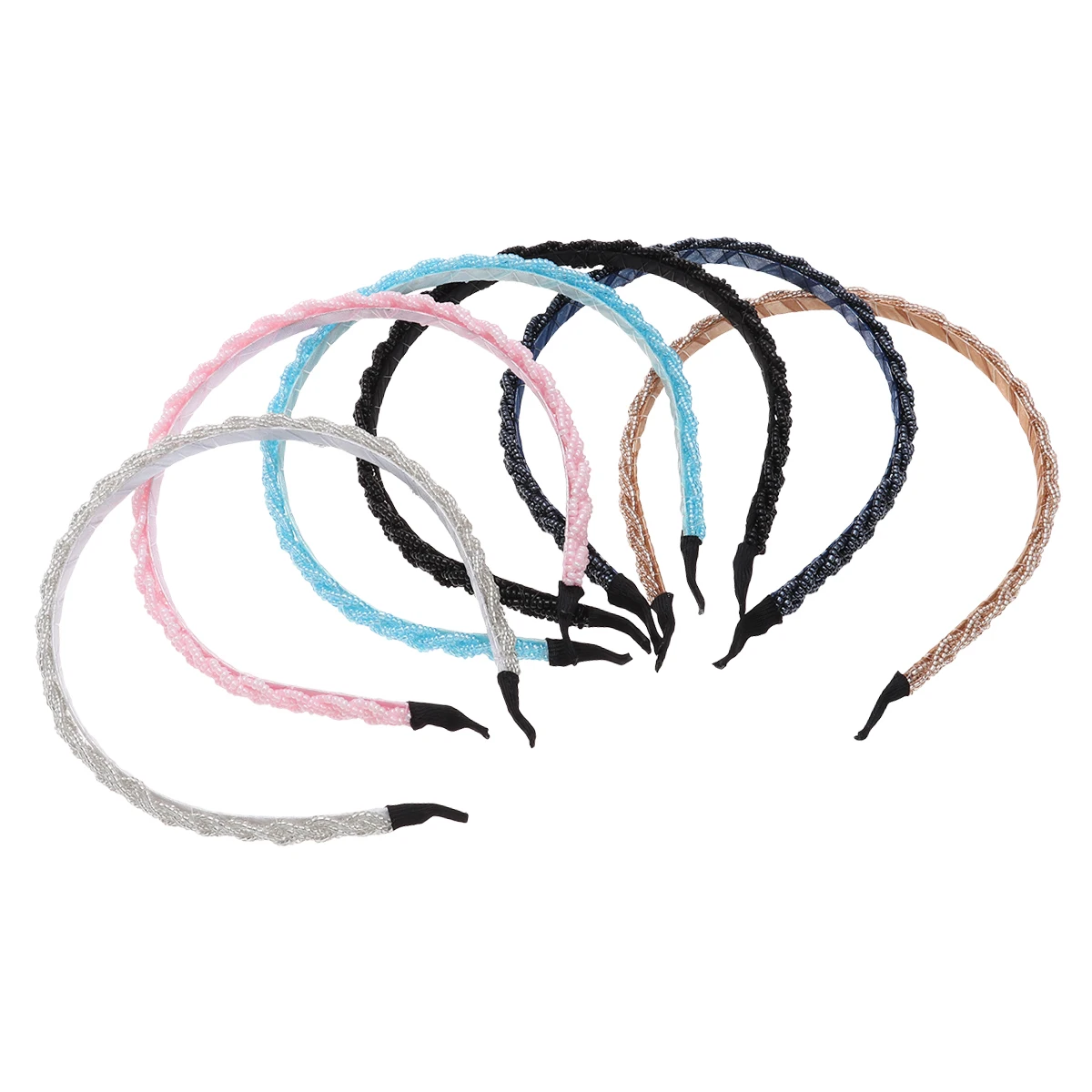 

6 Pcs Headbands Stylish Fashion Women Headband Crystal Headwear Hair Jewelry Korean Version Beaded Practical