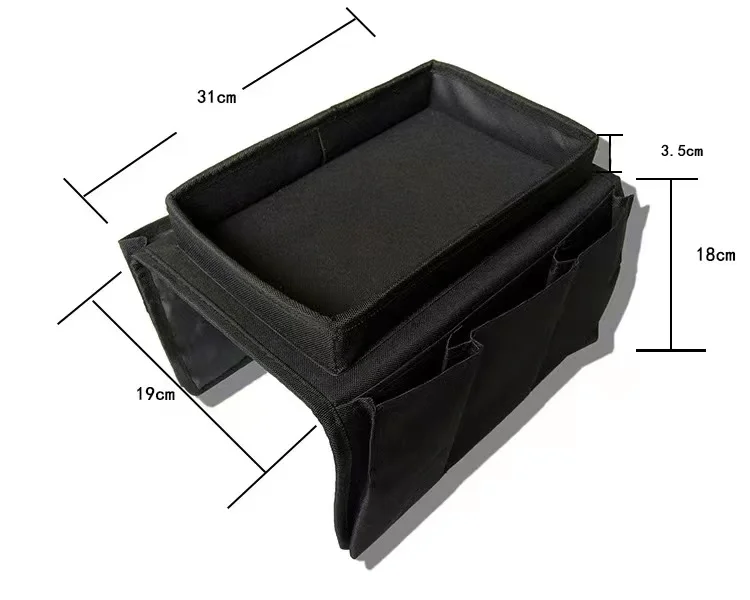 Sofa Armrest Organizer with Cup Holder No-Slip Couch Sofa Armrest Organiser Couch Remote Canddy Control Holder