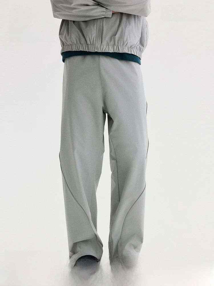 

H&M Новые мужские повседневные спортивные брюки прямого кроя со средней посадкой для ежедневной носки из нейлона и лайкры, комфортная посадка