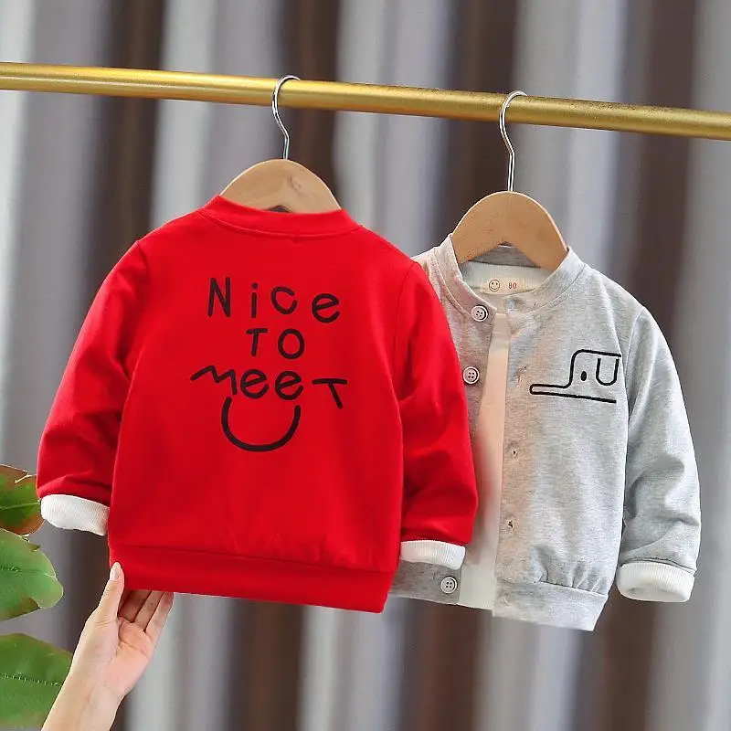 

baby spring and autumn outfit brim thin coat boys girls cotton cardigan han edition coat baby leisure children's children