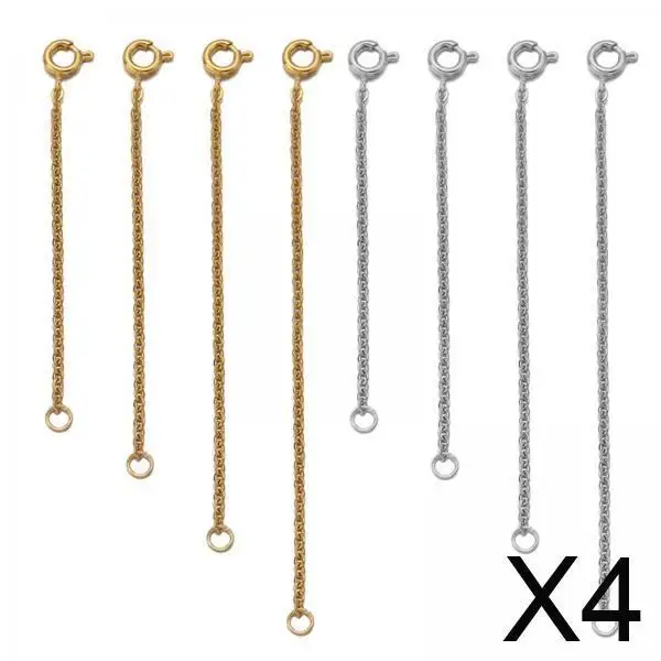 

Tail Chain Extended Chain Stainless Steel Lobster Clasp Connector Jewelry Extender for DIY Accessories