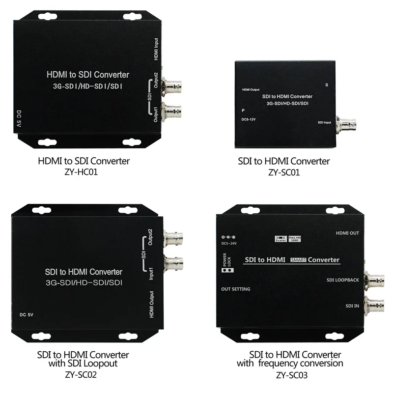 Conversor SD-SDI para HDMI, HD-SDI, 3G-SDI, SDI Loop-Out