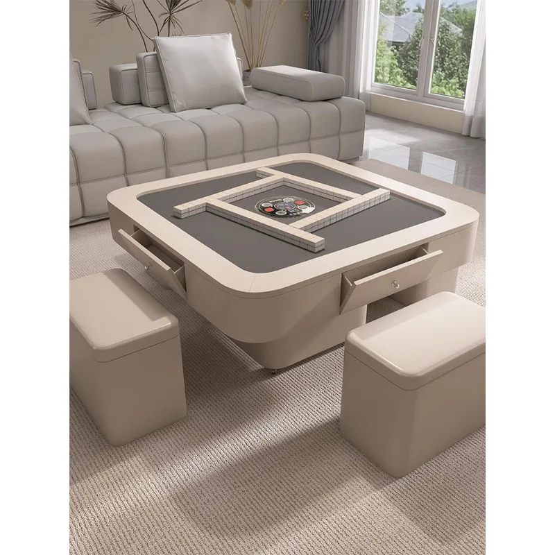 Coffee table dual-purpose mahjong table electric lifting mahjong machine automatic household multi-function
