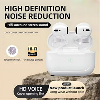 Pro 5S Bluetooth Earphone Stereo Wireless Headphone In-Ear HiFi Earbud HandsFree Headset Mic Noise Reduction Mini Sport Earplugs