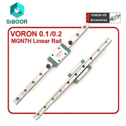 V0.1 V0.2 MGN7H Linear Rail Guide Slide Carriage DIY Rail Kit Build Rust-proof Linear Slider for VORON 0.1 0.2 3D Printer