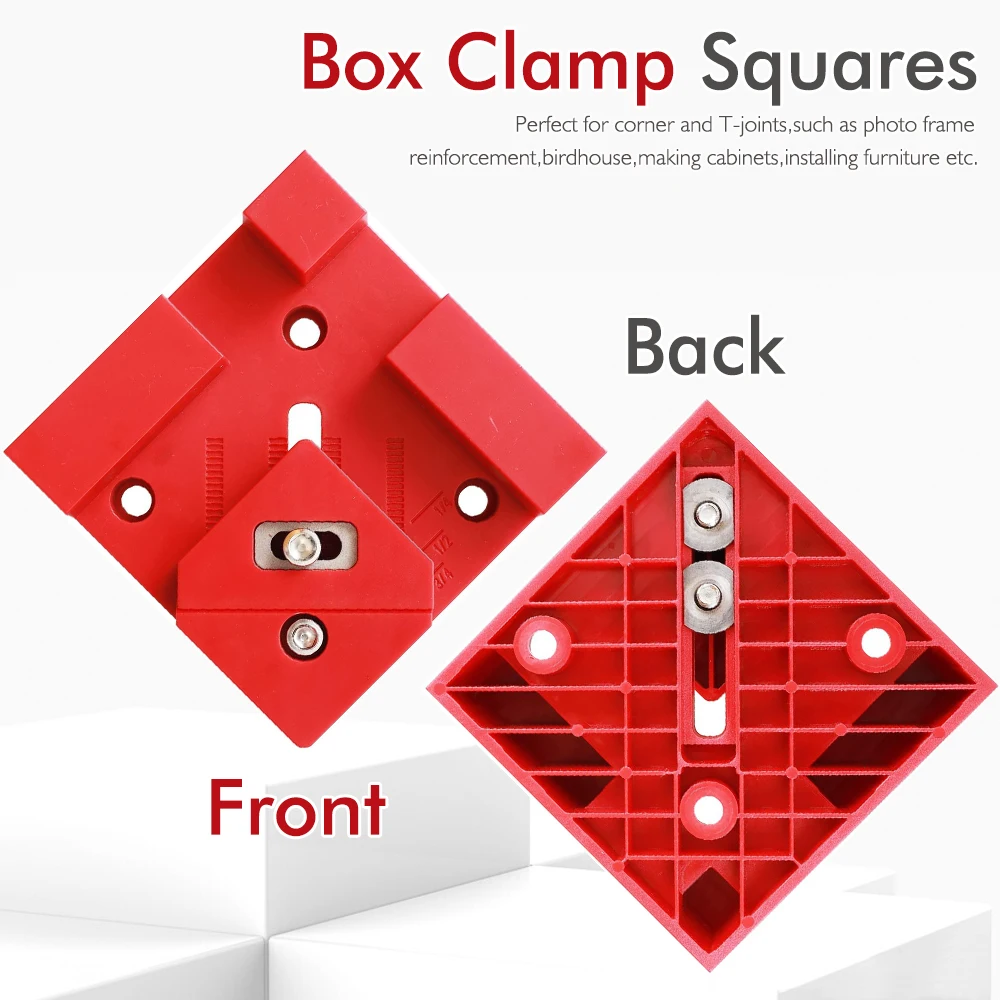 Penjepit Sudut Kanan 90 Derajat untuk Pertukangan Kayu, Perlengkapan Bantu Pegas, Pengaturan Panel Penggaris Persegi, Klip Tetap untuk Penyambungan