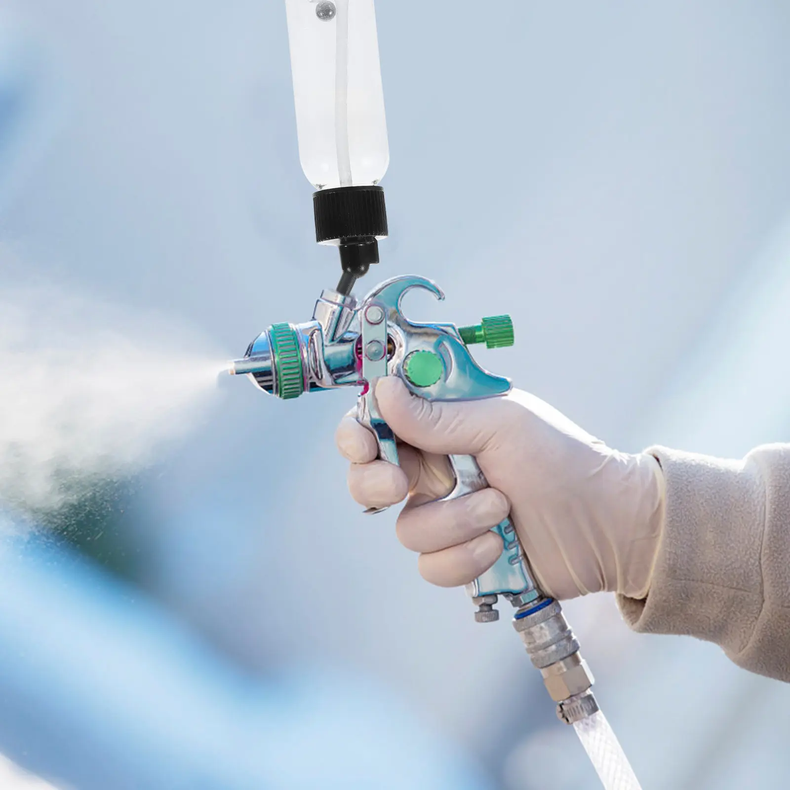 

Набор из 5 прозрачных флаконов-спреев для краски, многоразовые флаконы-капельницы, портативные, для аэрографии, татуировок, инструментов для нейл-арта