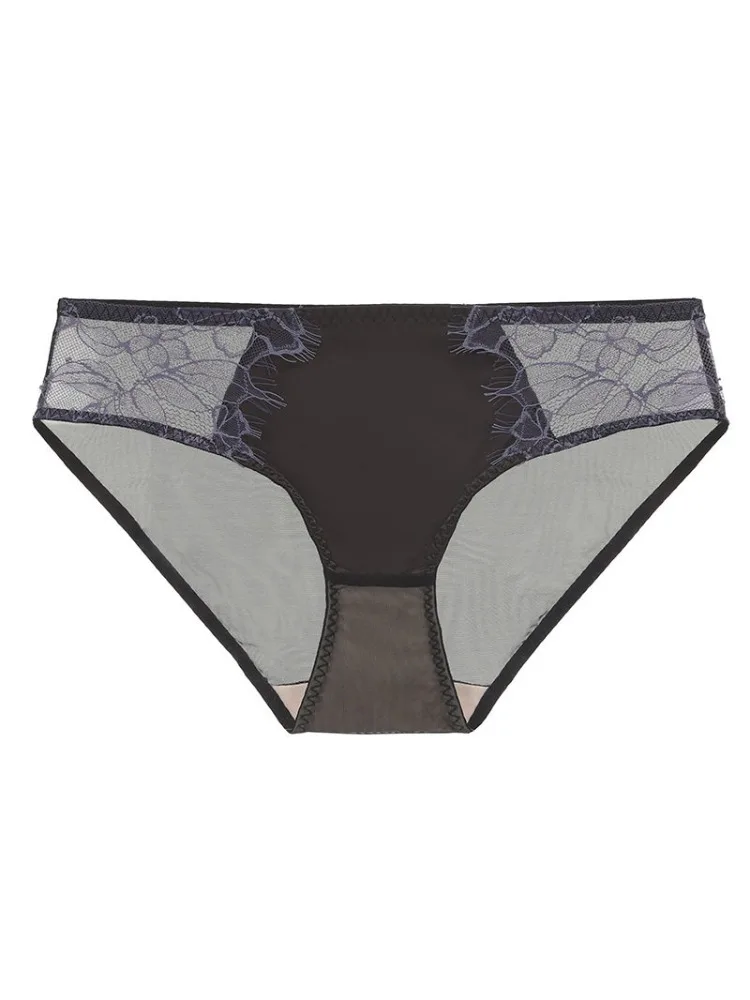 French Eyelash Lace Sexy Hollow Underwear Women's Soft Steel Rim Thin Gather Up Support Women's Bra Bra Set s-xl - view 5